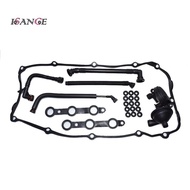 ISANCE Crankcase Oil Separator Hose & Vent Valve & Engine Gasket Kit 11617504535 11617504536 For BMW