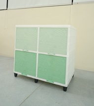 Club Lemari Plastik Double Club Flip Rotan 3 Susun dan 2 Susun 4 pintu 16 pintu