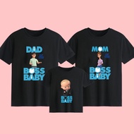Cartoon Boss Baby Cartoon Family Matching Clothes Mother Father Son Kid Tshirt Family Clothes