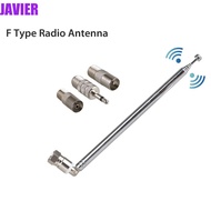 JAVIER Aerial FM F Type with TV/3.5 Adapter Wave 86-106MHz