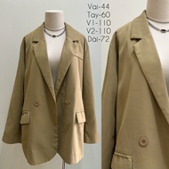 2hand Cream Brown Blazer Vest BL09