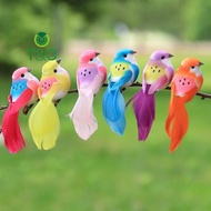 [T&O-t] 3D Fake Craft Birds Artificial Foam Feathers Birds Birthday Party Decorations Home Garden We