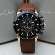 PROMO SDC SHOP JAM TANGAN PRIA ALEXANDRE CHRISTIE AC6564  AC 6564 TALI KULIT NEW GARANSI RESMI 1 TAH