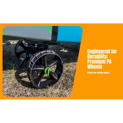 1 x Kayak Jon Boat Canoe Gear Cart Trailer Carrier Trolley Wheel Black Replacement kayak wheel Kayak