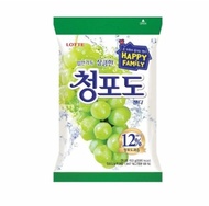 Lotte Green Grape Candy 청포도캔디ลูกอมรสองุ่น 153 กรัม