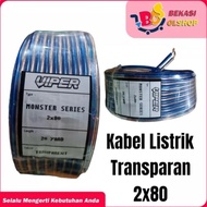original KABEL LISTRIK TRANSPARAN / KABEL LISTRIK SERABUT / KABEL