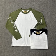 Corteiz Alcatraz Color-blocked Raglan Long-sleeved T-shirt Spring New Loose Casual Men's And Women's