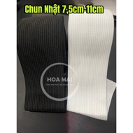 5 meters of Japanese elastic, size 7,5cm-11cm for pants waistbands, skirt belts, gym pants...