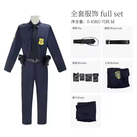 Nick Fox Police Officer Cos Suit Role Play Suit Nick Fox Zootopia 2