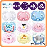 Philips Avent 0-6m Pacifier With Cap Orthodontic Baby Soother Pacifier Newborn Puting Bayi 0-6m Puti