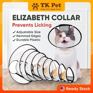 Pet Elizabeth Collar E-Collar Protective Cone Collar for Pet Kolar Kon Perlindungan Kucing Pemulih