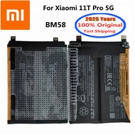 2025 Years Xiao mi Original Xiaomi 11T Pro 5G 11TPro BM58 Phone Battery 5000mAh Replacement Batteri