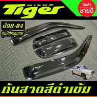 คิ้วกันสาด กันสาดประตู คิ้ว ดำทึบ 2ประตู-แคบ โตโยต้า ไทเกอร์ Toyota Tiger D4D 1998 - 2004 ใส่ร่วมกัน
