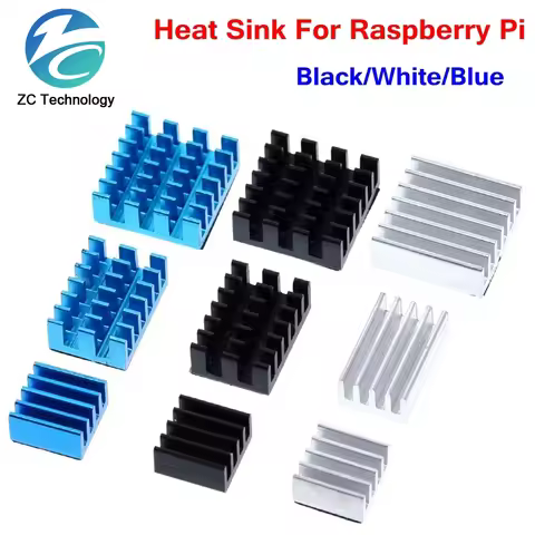 For Raspberry Pi 4 Heat Sink 3pcs Raspberry Pi 4B Aluminum Heatsink Radiator Cooling Kit Cooler for 