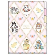 貓福珊迪 - 日本製Mofusand 文件套 A5 (Sanrio Pink Hello Kitty Kuromi My Melody) 文件夾 三層文件存儲收納文件夾 平行進口