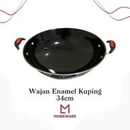 34cm Non-Stick Non-Scratch Enamel Frying Pan / Frying Pan