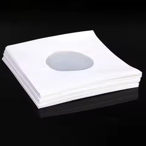 New White Vinyl Records Sleeve 7/10/12inch Resealable LP Record Cover Record Protection Record