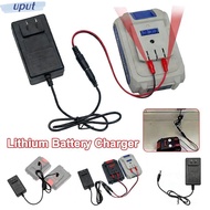 UPUT Lithium Battery Charger, Universal Overload Protection Dual-head Charger, 18/21V/24V Lithium Ba