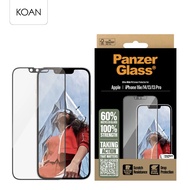 PANZERGLASS Ultra Wide Fit for iP 16e/14/13/13 Pro (With Applicator) ฟิล์มกระจกใสแบบเต็มจอ ขอบดำ