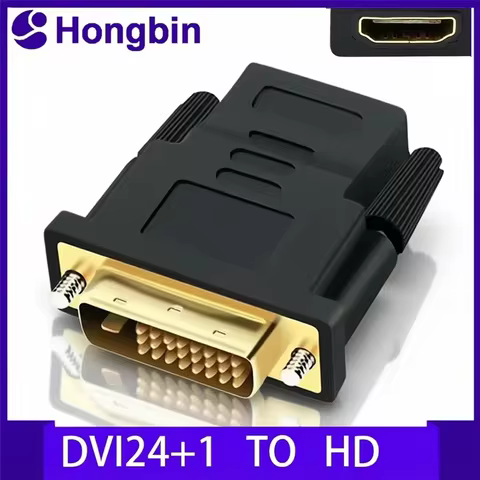 DVI to HDMI-Compatible  for computer to connect monitor, projector, high-definition converter, HDMI 