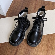 รองเท้าบูทมาร์ตินสไตล์อังกฤษสำหรับผู้หญิง 2022 รองเท้าบูทสตรีทสไตล์ใหม่สำหรับฤดูใบไม้ร่วงและฤดูหนาว ins รองเท้าบูทสั้นอินเทรนด์