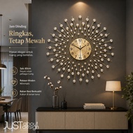 Jam Hiasan Jam Dinding Matahari Wall Clock Metal Clock Decor Exclusive Design 33cm 50cm 60cm 挂钟