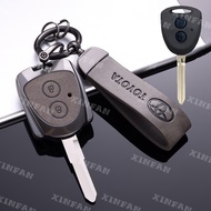 XINFAN For Toyota AGYA / CALYA / GRAND AVANZA / WIGO / AVANZA / RAIZE Keyless Key Leather Case Cover Metal Keychain Accessories