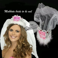 Bride to be veil crown / tiara veil crown / bride to be veil crown / bridal shower crown