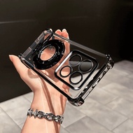 Vỏ cho Redmi Note 14 Pro 5g khung sang trọng mạ trong suốt Bìa trường hợp cho Redmi Note 14 Pro 5g v