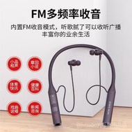 【現貨熱賣】新款 無線藍牙耳機 掛脖式 立體聲降噪 通用插卡運動耳麥FM收音耳機
