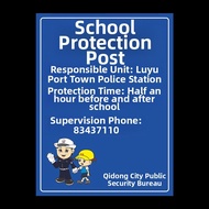 School Zone Safety Warning Sign 20 Km/H