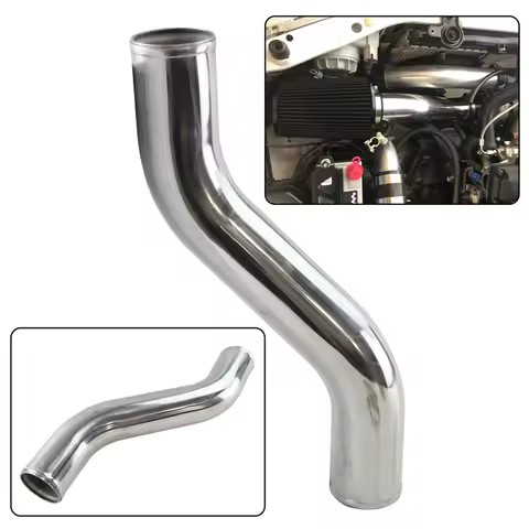 Z / S Shape Intercooler Intake Pipe Aluminum T6063 Piping Tube hose 57-63mm /2.25-2.5" inch L=450mm