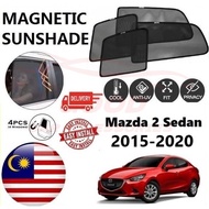 Mazda 2 Sedan 2015-2020 Epic Magnetic Sunshade  (4pcs) Accessories Automotive