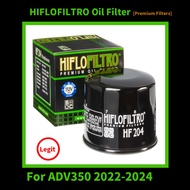 Oil Filter for ADV350 2022-2024 Hiflofilter HF204 Filter Element