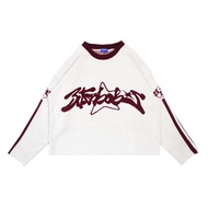 Bitsnbobs Knitwear Boxy Lyra Knitwear Jersey Knit Sweater