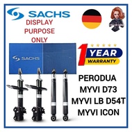 (WARRANTY 1YEAR) SACHS SHOCK PERODUA MYVI D73 MYVI LAGI BEST D54T 2011-2015 MYVI ICON 2016-2017 ABSO