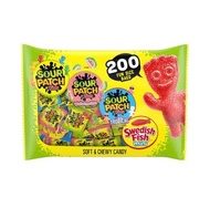 *原價$258 最佳享用日子為2026年9月19日* Sour Patch Kids, Swedish Fish Mini Soft and Chewy Candy Variety 瑞典迷你軟糖 20