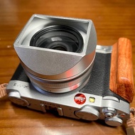 Metal Square Lens Hood For TTArtisan F27mm F2.8 With Free Cap Silver Black