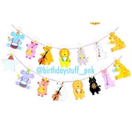 Animal Flag Bunting Animal Paper Banner/ Animal Banner/