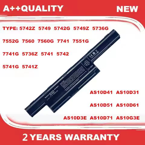 Laptop Battery for Acer Aspire 5742Z 5749 5742G 5749Z 5736G 7552G 7560 7560G 7741 7741G 5736Z 5741 5