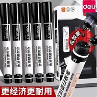 marker pen colour marker pen white board Pena papan putih Deli S507 hitam boleh dipap dan boleh dita