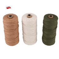 Macrame Yarn Set of 3 - Cotton Cord for DIY Projects Tapestry Dream Catcher - Cotton Cord - White Ol