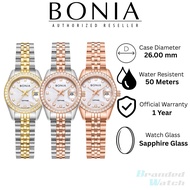 [Official Warranty] Bonia BNB10550 Series Women's 26mm Stainless Steel Watch Water Resistant 50mm Pe