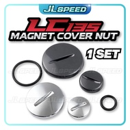 LC135 / SRL110 Magnet Small Cover Nut Magnet Cover Cap + Oring Set Grey Chrome LC 135 135LC V1-V7 LA