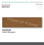 Roman Granit Lantai dAlder Mahogany GT612212R / Granit Motif Kayu /KW2