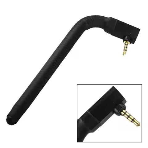 3.5mm FM Radio Antenna Signal Booster 6dbi Jack External Antenna Earphone Jack Signal Digital Analog