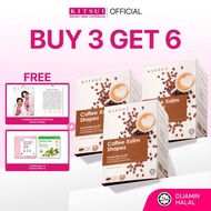 [BUY 3 GET 6] KITSUI Coffee x3 [FREE 2x Whitie Snow 1's + 1x Belloss Fiber 1's] Supplement | Halal