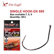 Mata kail Fire Eagle Prawn Hook Single Hook Dx 889 Fishing Hook Matakail Udang Pancing mata kail carbon hook
