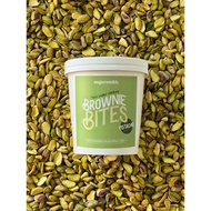 PREMIUM FUDGY DOUBLE CHOCOLATE BROWNIE BITES ( PISTACHIO )