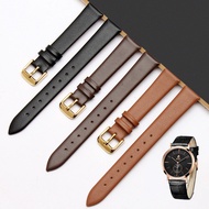 Suitable for ERNEST BOREL Watch Strap Genuine Leather Cowhide Ultra-Thin Soft Simple Men Women Watch